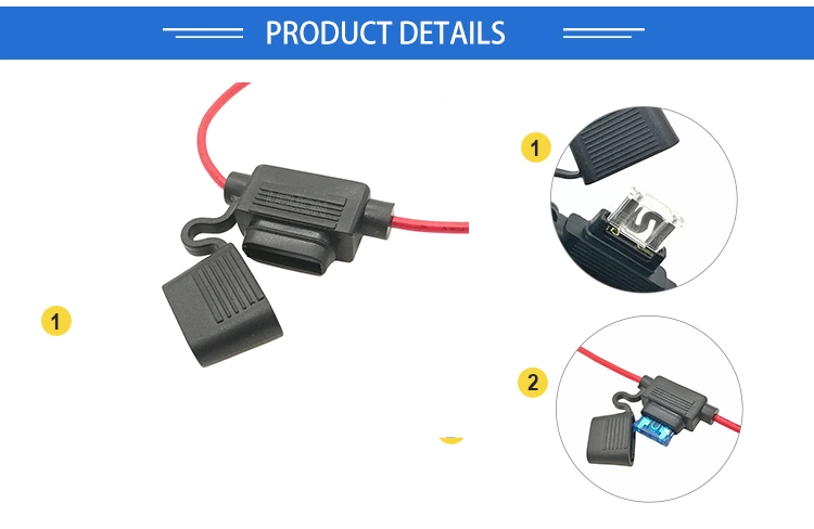 Factory Direct Supply Small, Medium and Large Fuse Holder 1015 18AWG Car Fuse Box Waterproof Fuse Holder