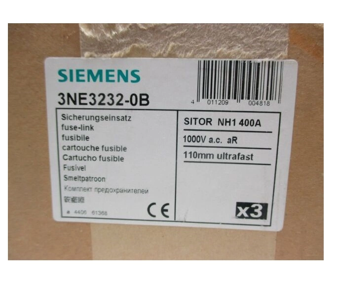 New Original Sie-Mens 3ne3230-0b Fuse Semiconductor 315A Centered Tag Nh1 Class Ar 1000VAC 3ne Series Good Price