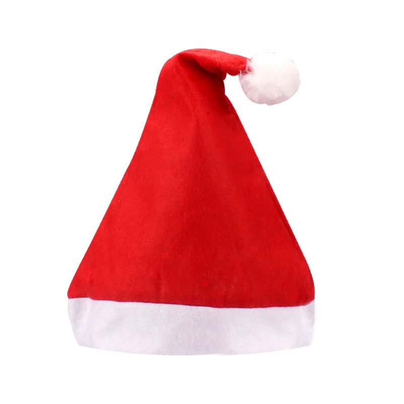 Flannelette Christmas Hat Holiday Santa Claus Cosplay Cap