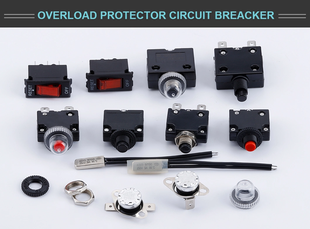 5A 10A 15A 20A 25A Circuit Breaker Overload Protector Switch Fuse Overload Overcurrent Bakelite Materical
