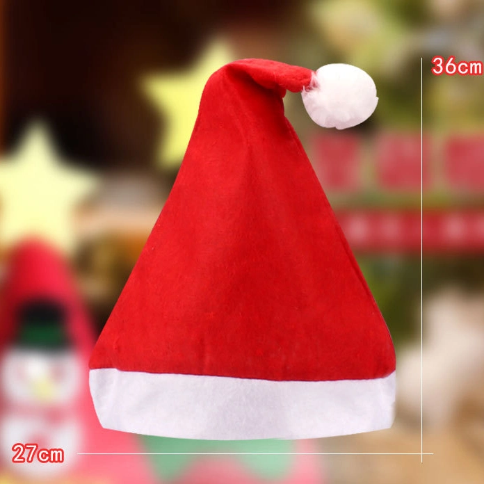 Flannelette Christmas Hat Holiday Santa Claus Cosplay Cap