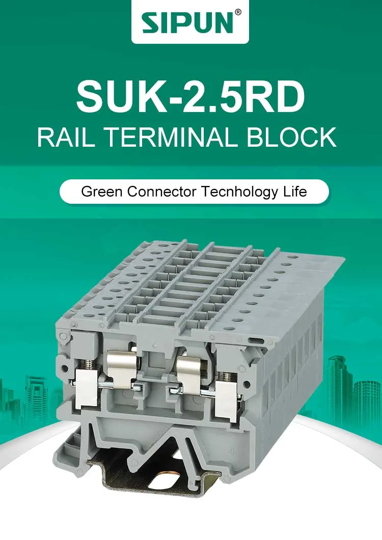 UK3N HESI Din Rail Screw Fuse Terminal Block