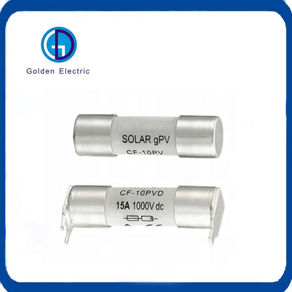 Solar DC 1000V PV Fuse Link Gpv 10X38mm 10*38mm 1-32A Cylindrical Porcelain Ceramic Fuse