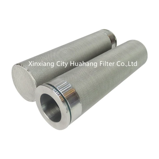 Huahang supply Industry high strength washable stainless steel sintered filter element