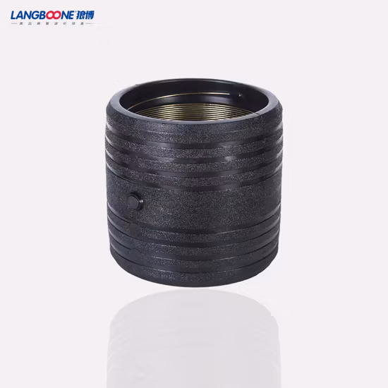 PE100 HDPE Electrofusion Straight Coupling Plastic Pn16 Ef Equal Coupling Fitting