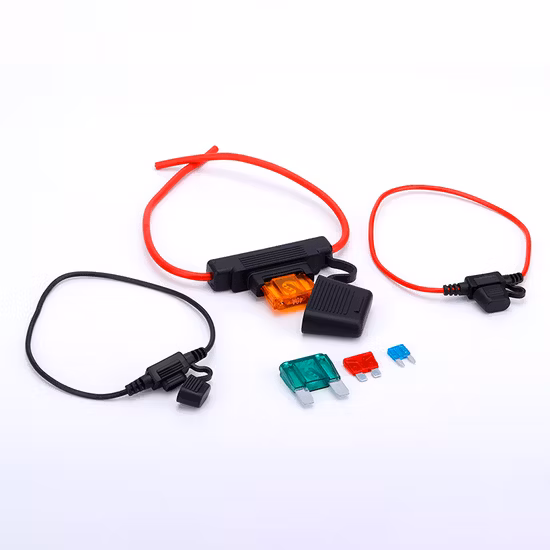 10 Gauge Fuse Holder Atc/ATO, in-Line Automotive Blade Fuse Holder with Standard Car Fuses, 15A 20A 25A 30A 35A 40A Automotive Replacement Fuses