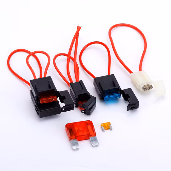 10 Gauge Fuse Holder Atc/ATO, in-Line Automotive Blade Fuse Holder with Standard Car Fuses, 15A 20A 25A 30A 35A 40A Automotive Replacement Fuses