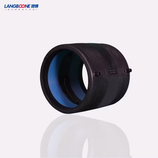 PE100 HDPE Electrofusion Straight Coupling Plastic Pn16 Ef Equal Coupling Fitting