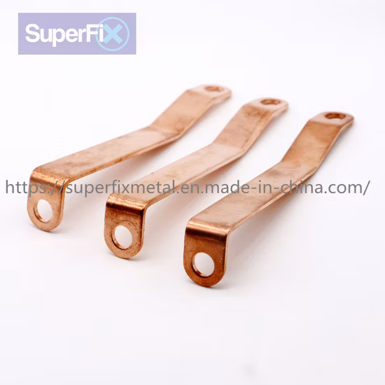 Custom Sheet Metal Stamping Brass Terminals Bus Bars for EV Inverters