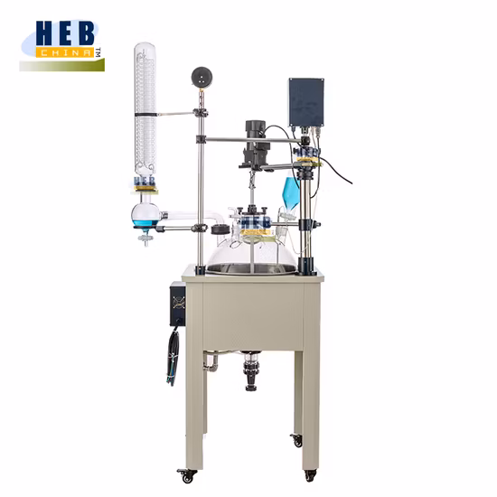 100L Industry Use Single Layer Glass Reactor