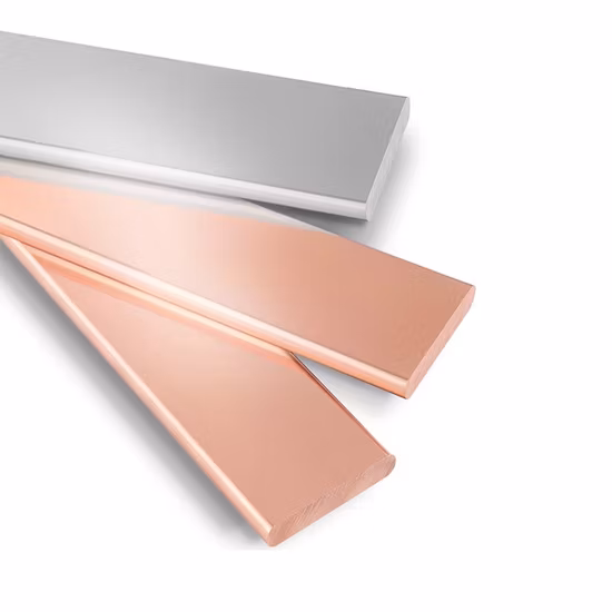Cheap Price Copper Alloy Aluminum Titanium Nickel T2 H62 Pure Solid Red Brass Copper Flat Bus Bar for Sale